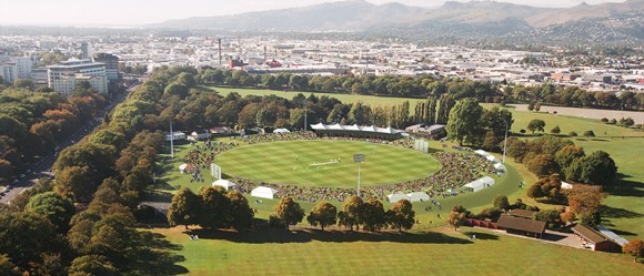 Hagley Oval cricket ground